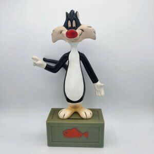 Vtg 1971 Looney Tunes Sylvester the Cat Coin Piggy Bank, R. Dakin Co. Hong Kong